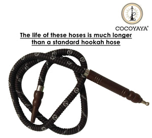 COCOYAYA Small Freeze 2 Ice Packs Synthetic Hookah Pipe Long 65 Inch For All Hookah Colour May Vary