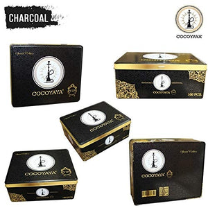 COCOYAYA Vip Polo Quick Light Charcoal for Hookah - 10 Rolls (100 Disks)