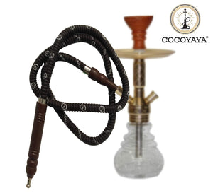 COCOYAYA Small Freeze 2 Ice Packs Synthetic Hookah Pipe Long 65 Inch For All Hookah Colour May Vary