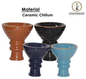 COCOYAYA Ceramic Chillum For All Hookah ( Colour May Vary )