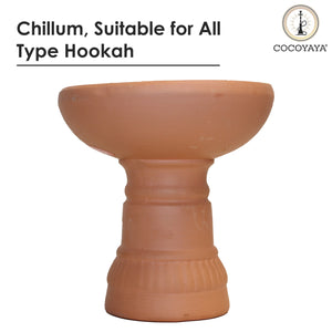 COCOYAYA Design 3 Mitti Chillum Head Bowl For All Hookah
