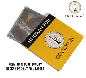 COCOYAYA Aluminium Foil Paper Precut for All Hookah (Pack of 3)