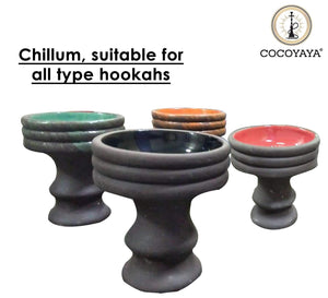 COCOYAYA Tiger Mitti Chillum For All Hookah Color May Vary