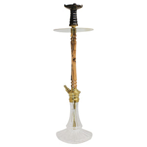 COCOYAYA Woody Hookah 27 Inch Golden