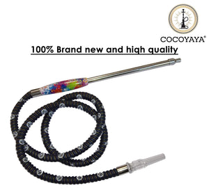 COCOYAYA Steel Synthetic Hookah Pipe Long for All Hookah (66 Inches) Color May Vary