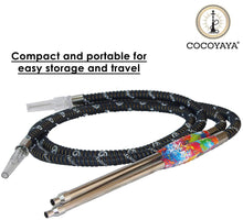 Load image into Gallery viewer, COCOYAYA Steel Synthetic Hookah Pipe Long for All Hookah (66 Inches) Color May Vary
