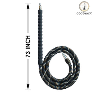 COCOYAYA Synthetic Hookah Pipe Long 67 Inch For All Hookah Colour May Vary