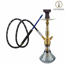 Load image into Gallery viewer, COCOYAYA Metal Grip Handle Long Hookah Pipe For All Hookah (72 Inches) Color May Vary
