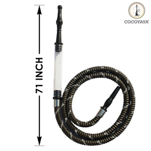 COCOYAYA Ice Cubes Synthetic Hookah Pipe Long Compatible with All Hookah (71 Inches) Color May Vary
