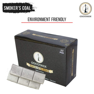 COCOYAYA Smoker Charcoal for Hookah - (30 Pcs)