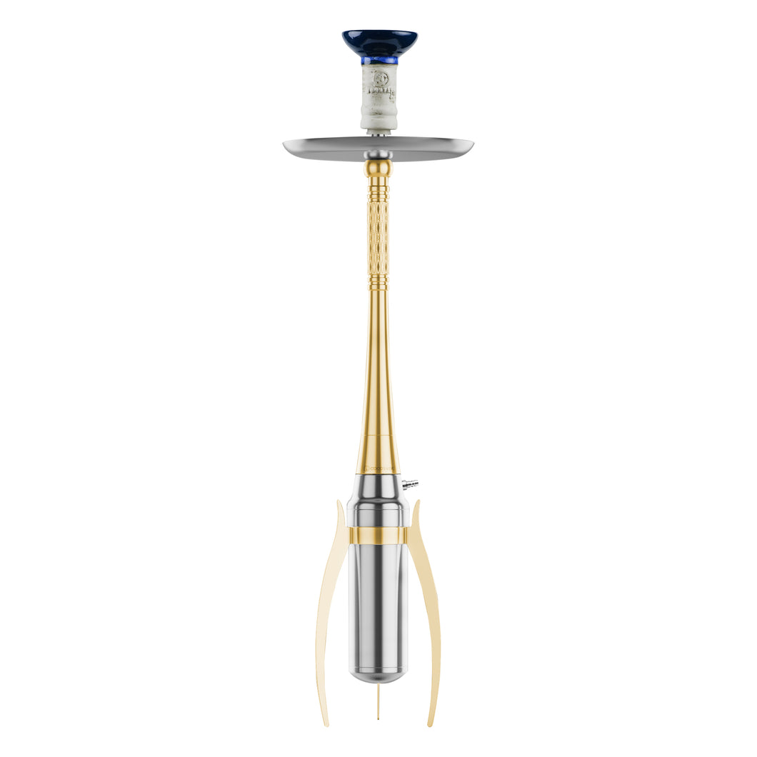 Coco Slims Series Sparta Hookah 29 Inch Golden