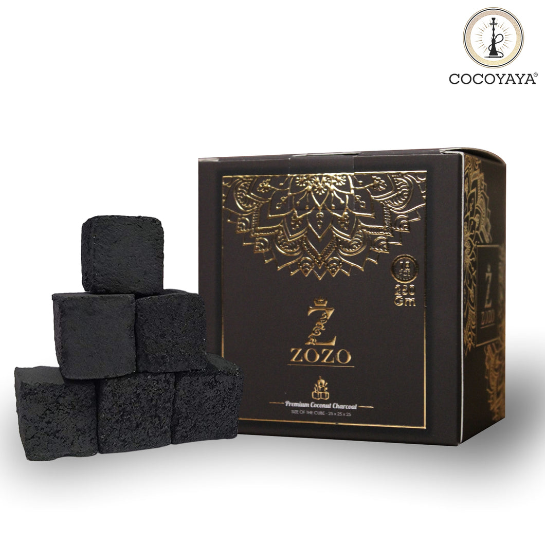 Zozo Coconut Charcoal For Hookah 250 GR (18 Cubes)