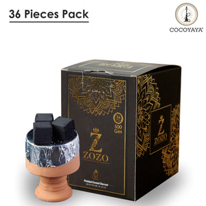 Zozo Coconut Charcoal For Hookah 500 GR (36 Cubes)