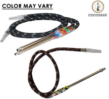 Load image into Gallery viewer, COCOYAYA Steel Synthetic Hookah Pipe Long for All Hookah (66 Inches) Color May Vary
